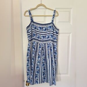 Loft Blue Floral Dress